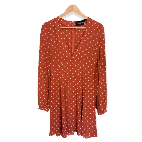 realisation par orange dress Allegra Aura | Red Spot Silk Maxi Dress
